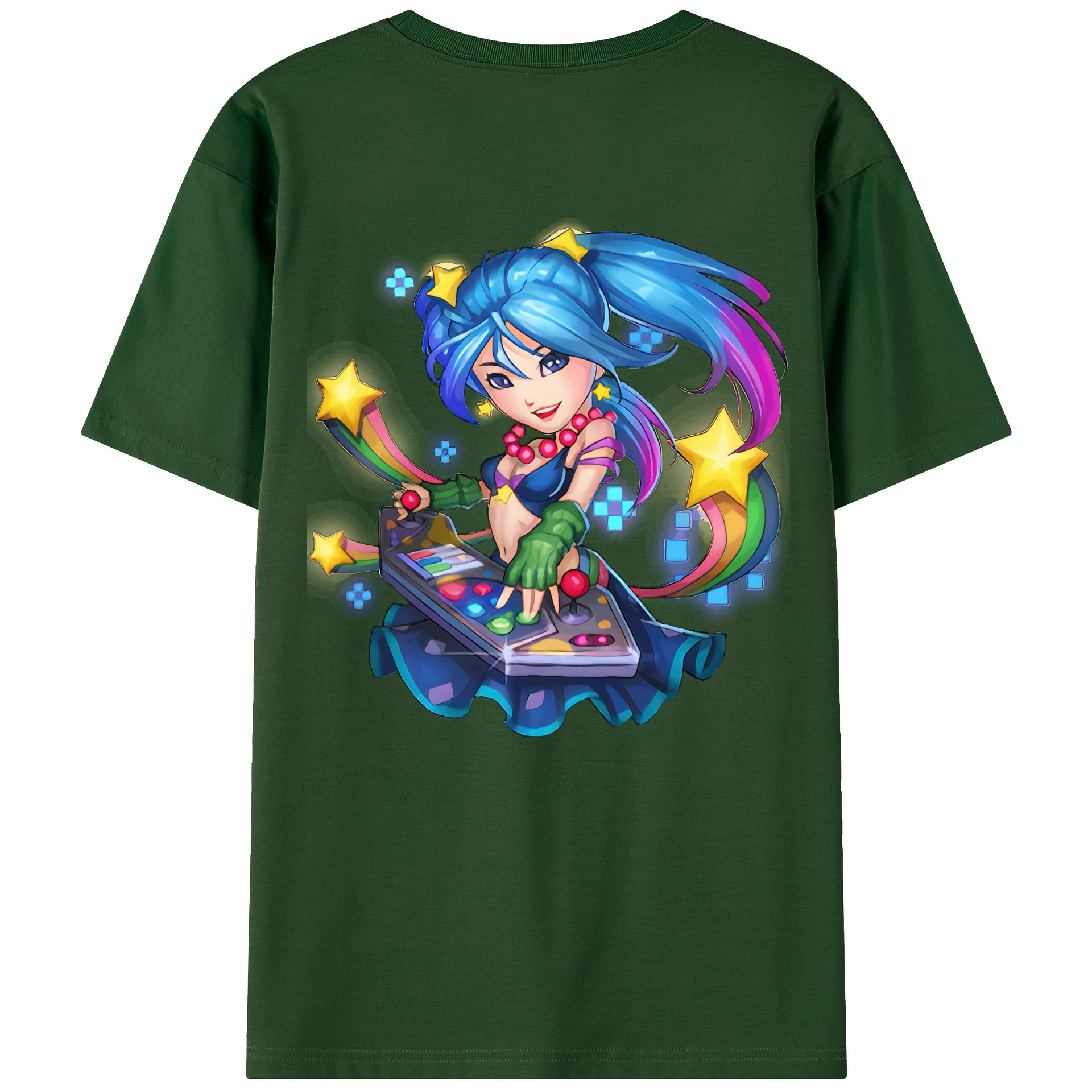 リーグ・オブ・レジェンド League of Legends LOL 綿100％半袖Tシャツ（背面プリント）